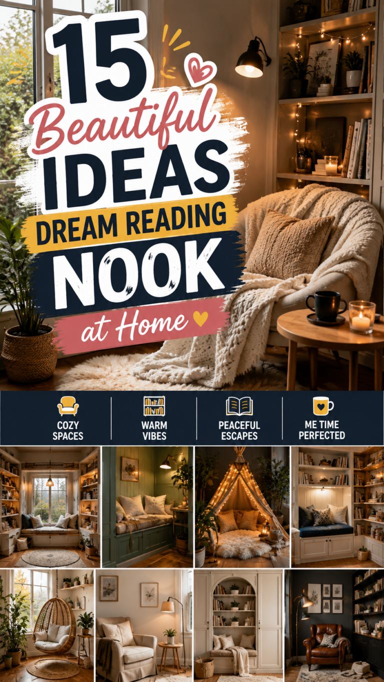 15 Beautiful Ideas|Dream Reading Nook at Home
