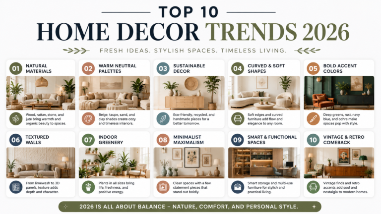 Top 10 Home Decor Trends 2026