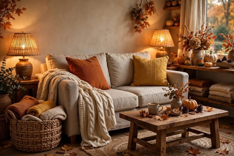 Cozy Living Room Fall Refresh: 10 Simple Ideas