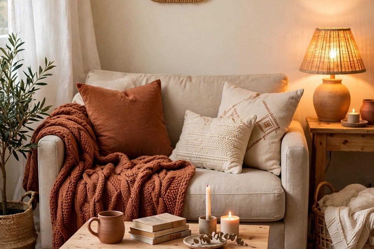 Warm and inviting living room